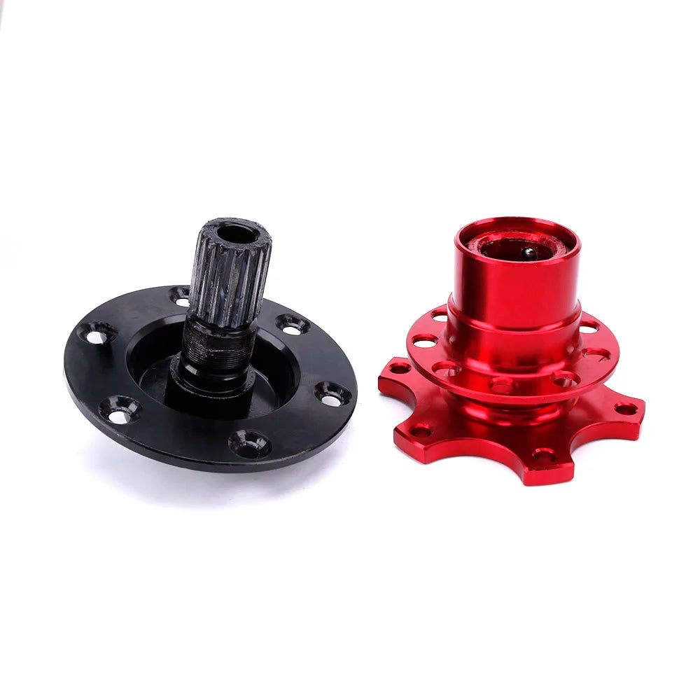 Universal 6 Hole Racing Steering Wheel Quick Release Hub Volante Quick Release Hub Adapter Removable Snap off Boss Kit