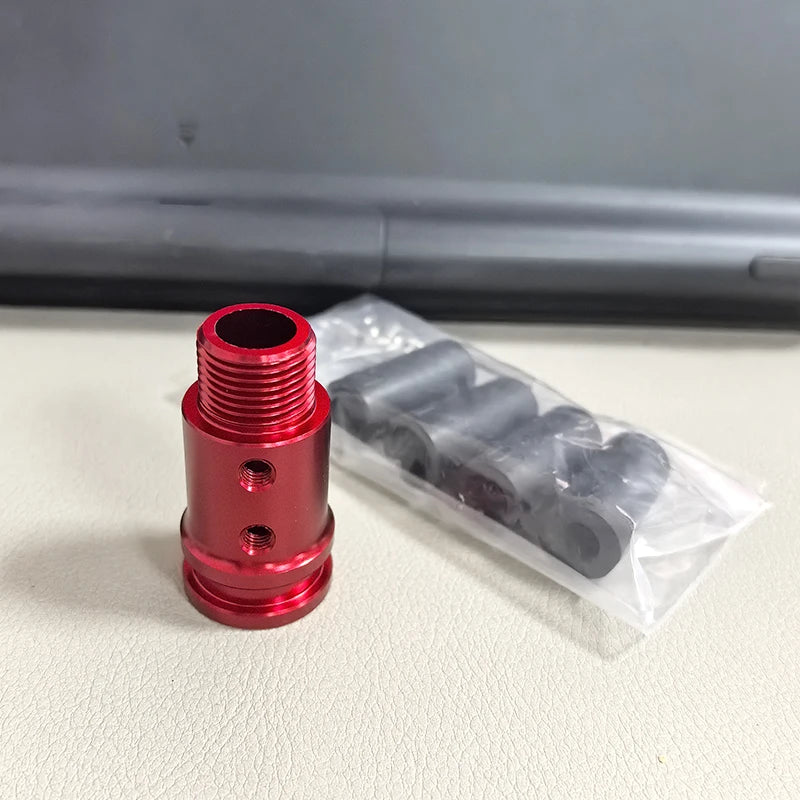 Aluminum M18X1.5 Shift Knob Adapter Car Gear Stick Shifter Replacement Kits Shift Stick Connector for Most Vehicle Truck