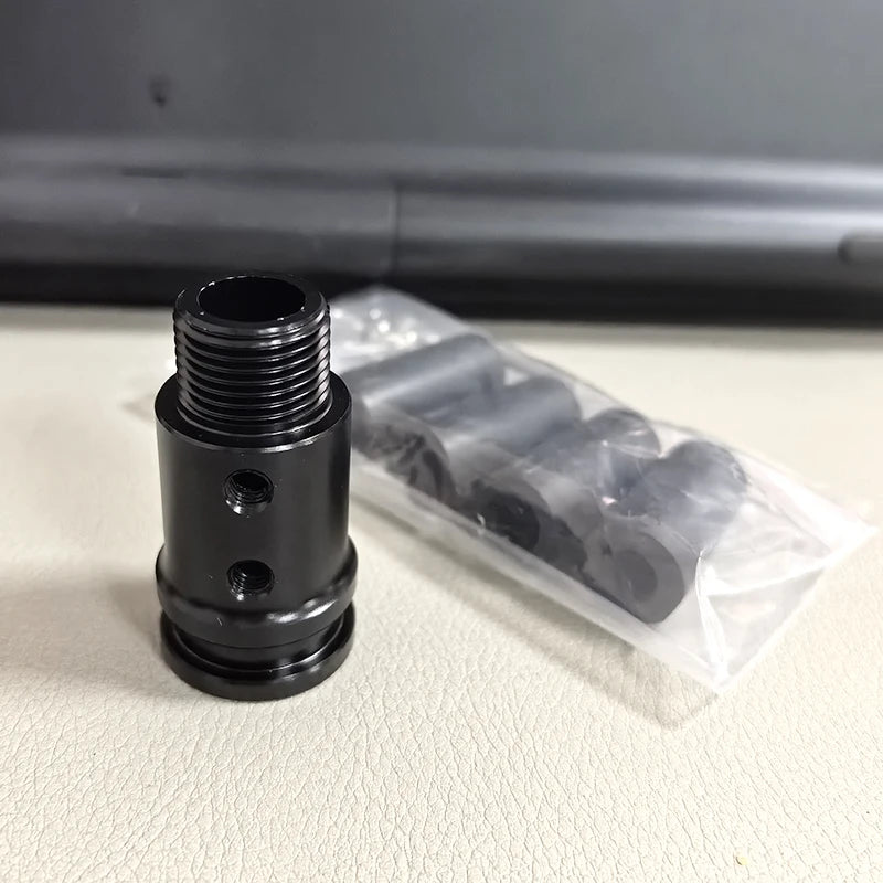 Aluminum M18X1.5 Shift Knob Adapter Car Gear Stick Shifter Replacement Kits Shift Stick Connector for Most Vehicle Truck