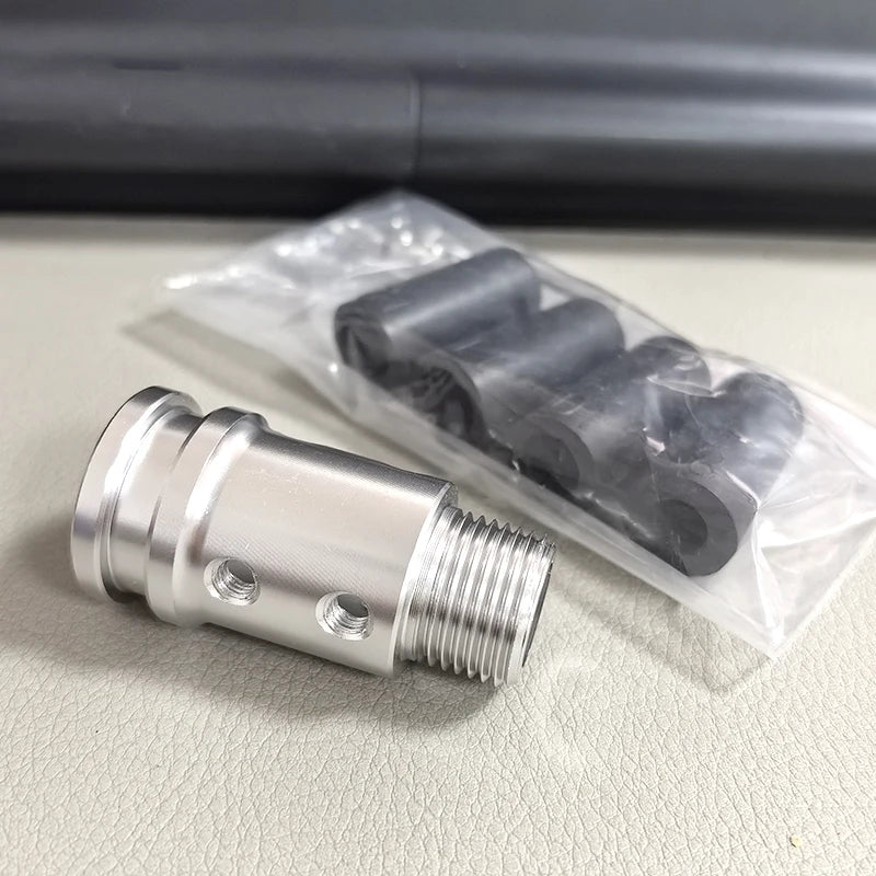 Aluminum M18X1.5 Shift Knob Adapter Car Gear Stick Shifter Replacement Kits Shift Stick Connector for Most Vehicle Truck