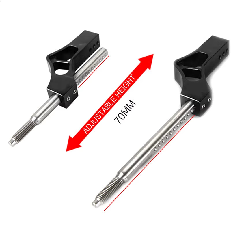 Adjustable Weighted Car Aluminum Shift Knob Extension Height Lever Gear Shifter Extender Universal with 8 10 12 Adapters