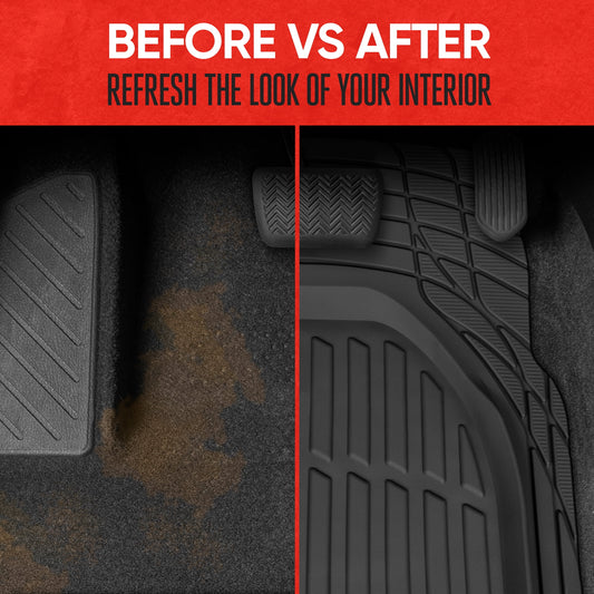 Flextough Contour - Deep Dish Heavy Duty Rubber Car Floor Mats