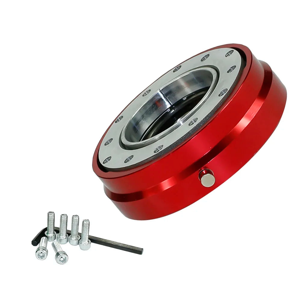 Thin Version 6 Hole Steering Wheel Quick Release Hub Adapter Snap off Boss Kit Sliver/ Purple/Blue/Golden/Black/Red/Neo