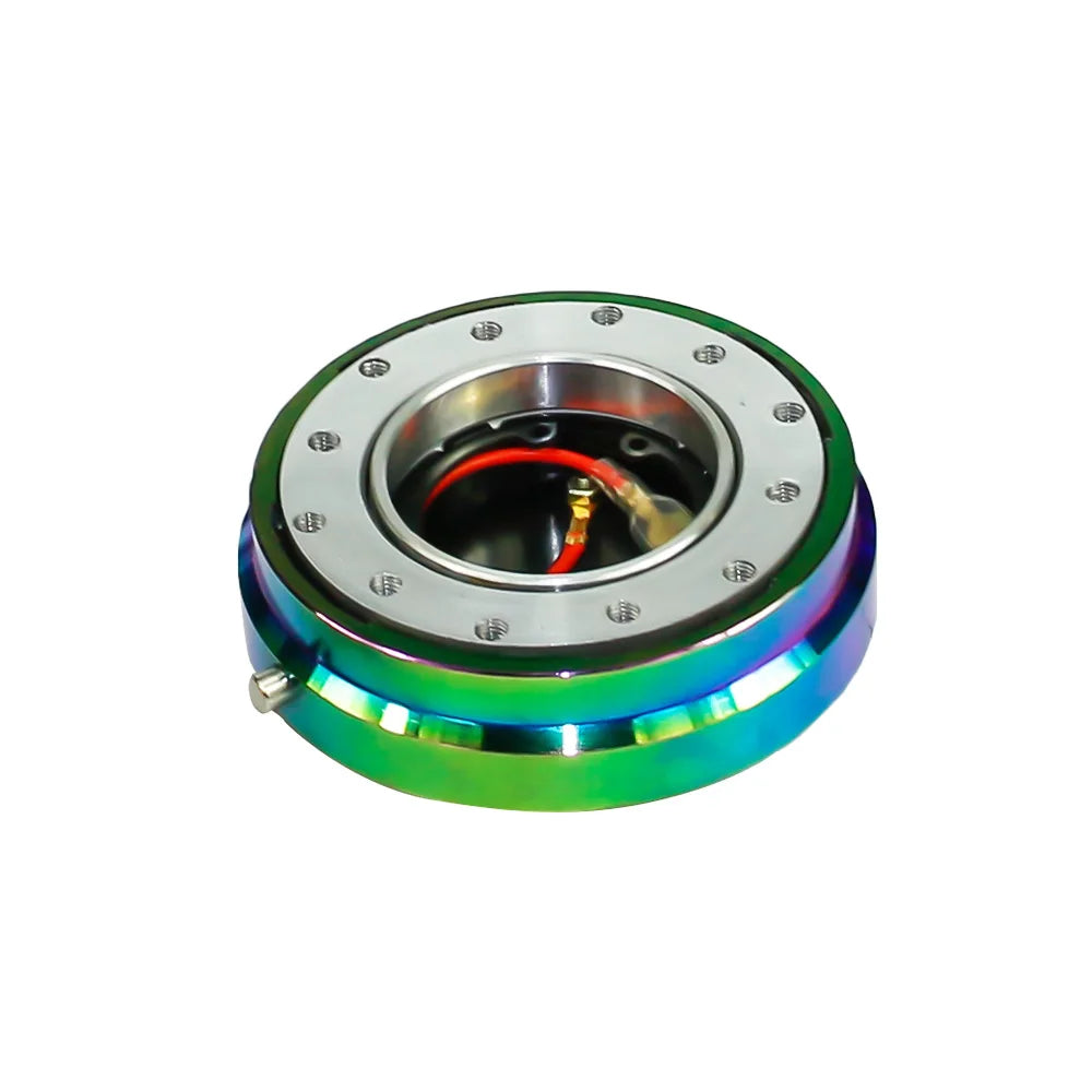 Thin Version 6 Hole Steering Wheel Quick Release Hub Adapter Snap off Boss Kit Sliver/ Purple/Blue/Golden/Black/Red/Neo