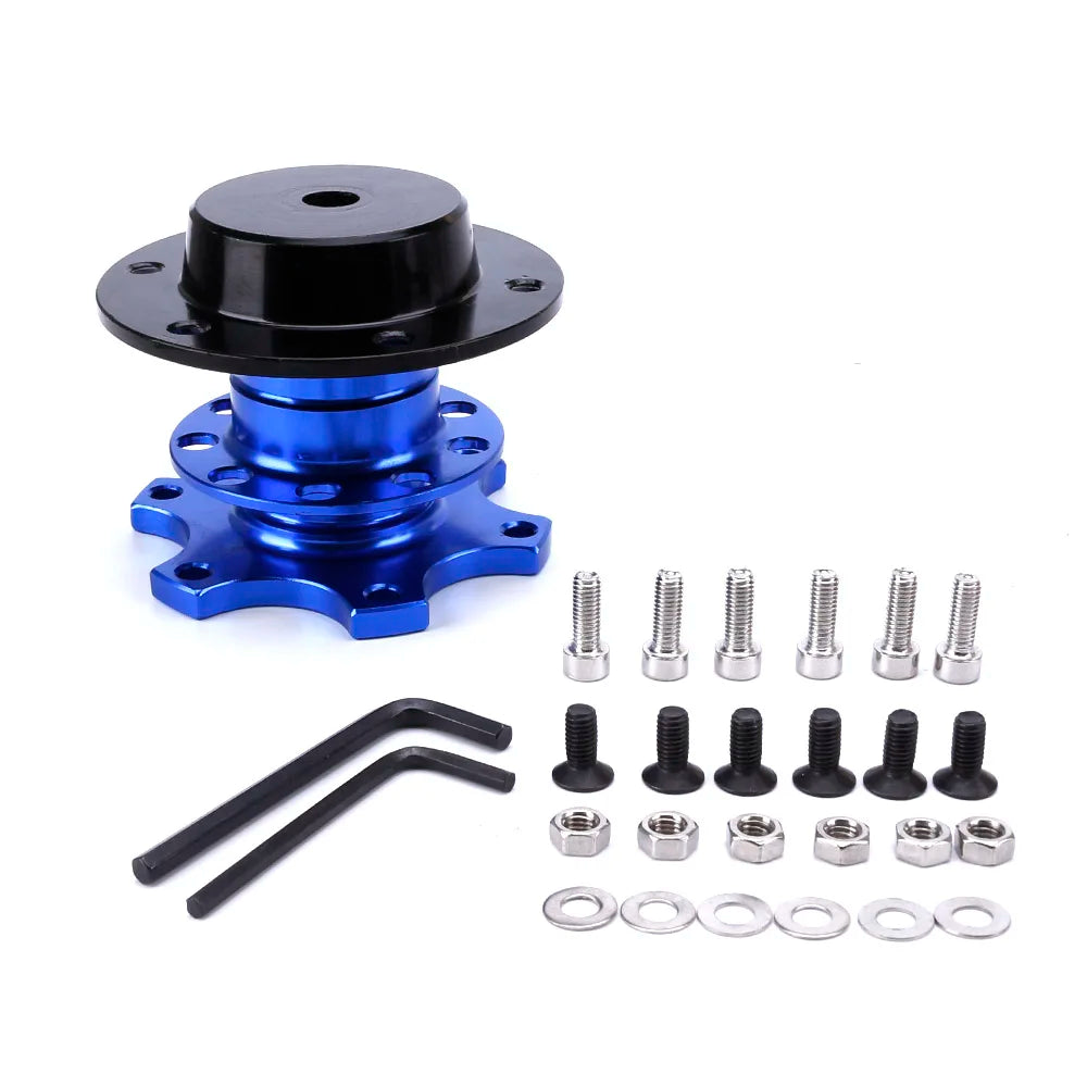 Universal 6 Hole Racing Steering Wheel Quick Release Hub Volante Quick Release Hub Adapter Removable Snap off Boss Kit