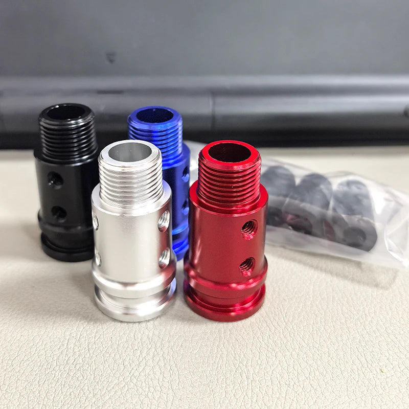 Aluminum M18X1.5 Shift Knob Adapter Car Gear Stick Shifter Replacement Kits Shift Stick Connector for Most Vehicle Truck