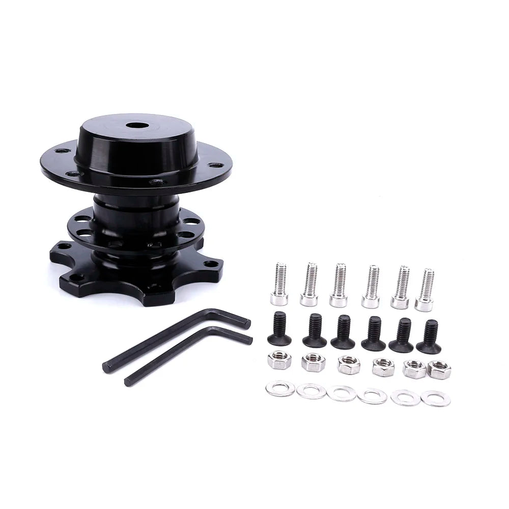 Universal 6 Hole Racing Steering Wheel Quick Release Hub Volante Quick Release Hub Adapter Removable Snap off Boss Kit