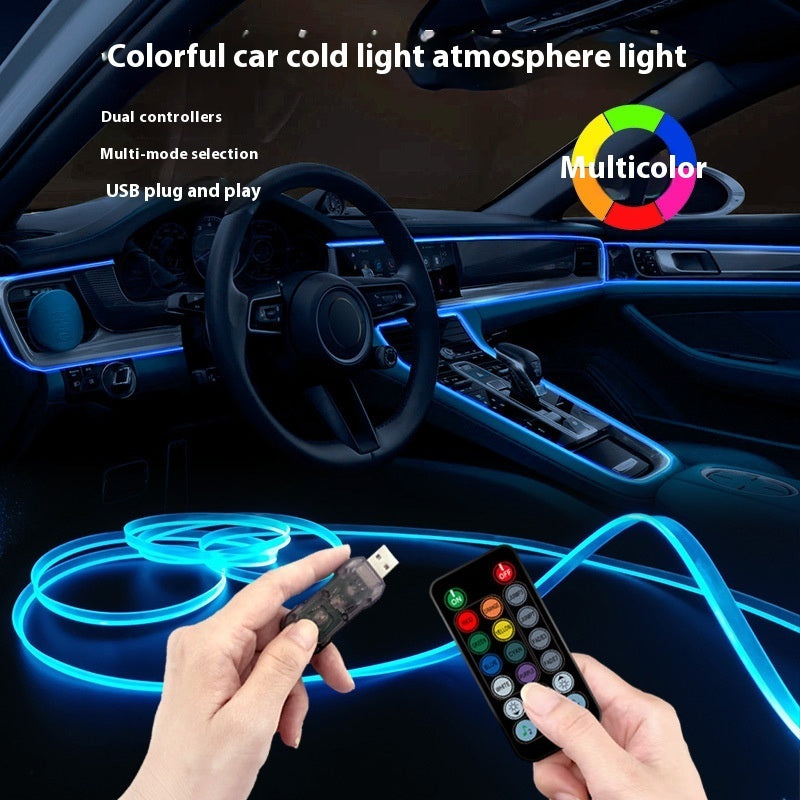 Kurai Mode™ Interior Fiber Optic Light Strip – Multicolor Ambient Kit
