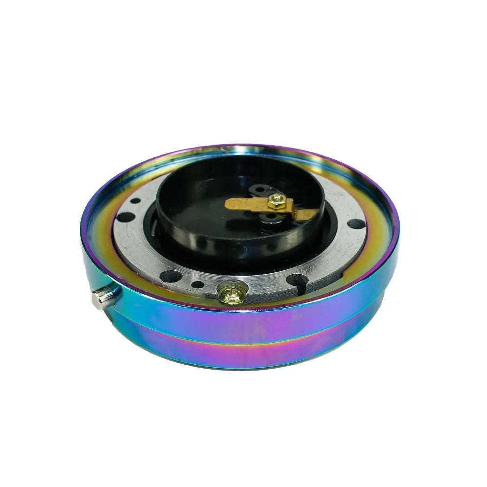 Thin Version 6 Hole Steering Wheel Quick Release Hub Adapter Snap off Boss Kit Sliver/ Purple/Blue/Golden/Black/Red/Neo