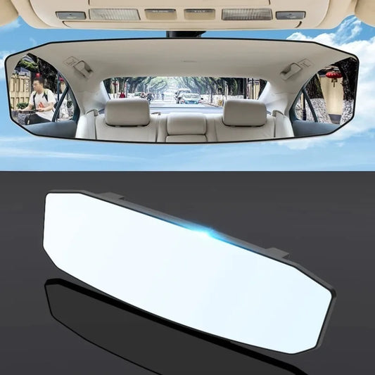 2 Size Big View Universal Car Mirror Interior Rearview Mirrors Auto Rear View Mirror Anti-Glare Curved Mirror Auto Accessories