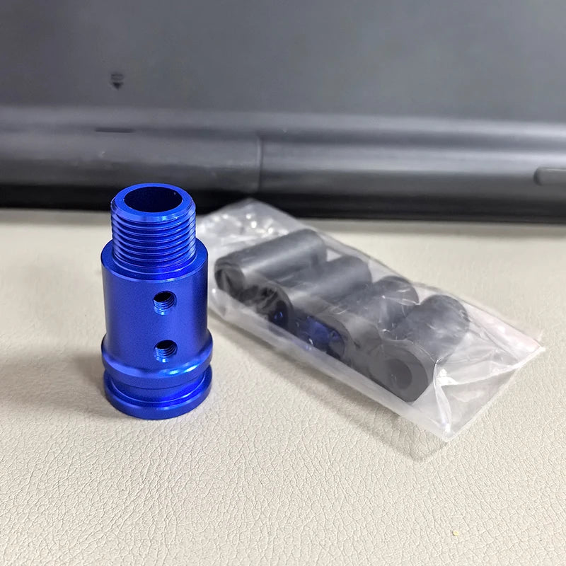 Aluminum M18X1.5 Shift Knob Adapter Car Gear Stick Shifter Replacement Kits Shift Stick Connector for Most Vehicle Truck