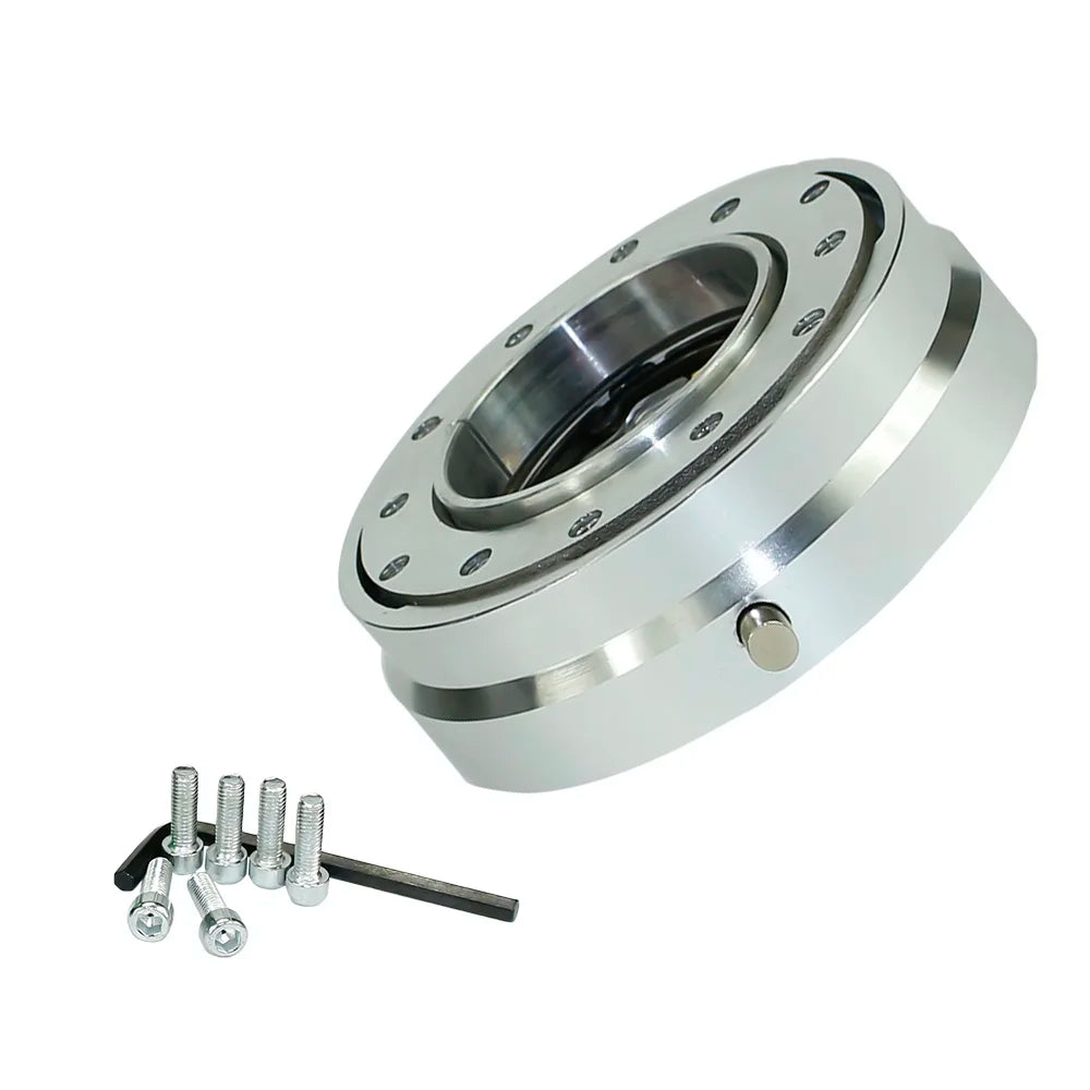 Thin Version 6 Hole Steering Wheel Quick Release Hub Adapter Snap off Boss Kit Sliver/ Purple/Blue/Golden/Black/Red/Neo