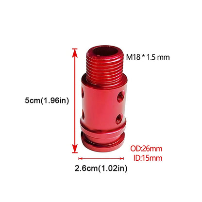 Aluminum M18X1.5 Shift Knob Adapter Car Gear Stick Shifter Replacement Kits Shift Stick Connector for Most Vehicle Truck