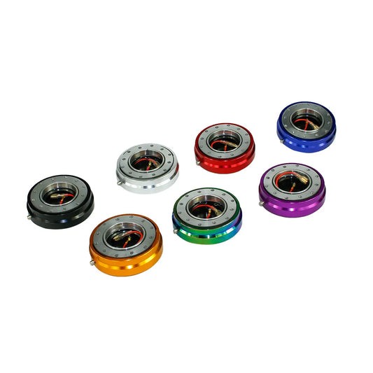 Thin Version 6 Hole Steering Wheel Quick Release Hub Adapter Snap off Boss Kit Sliver/ Purple/Blue/Golden/Black/Red/Neo
