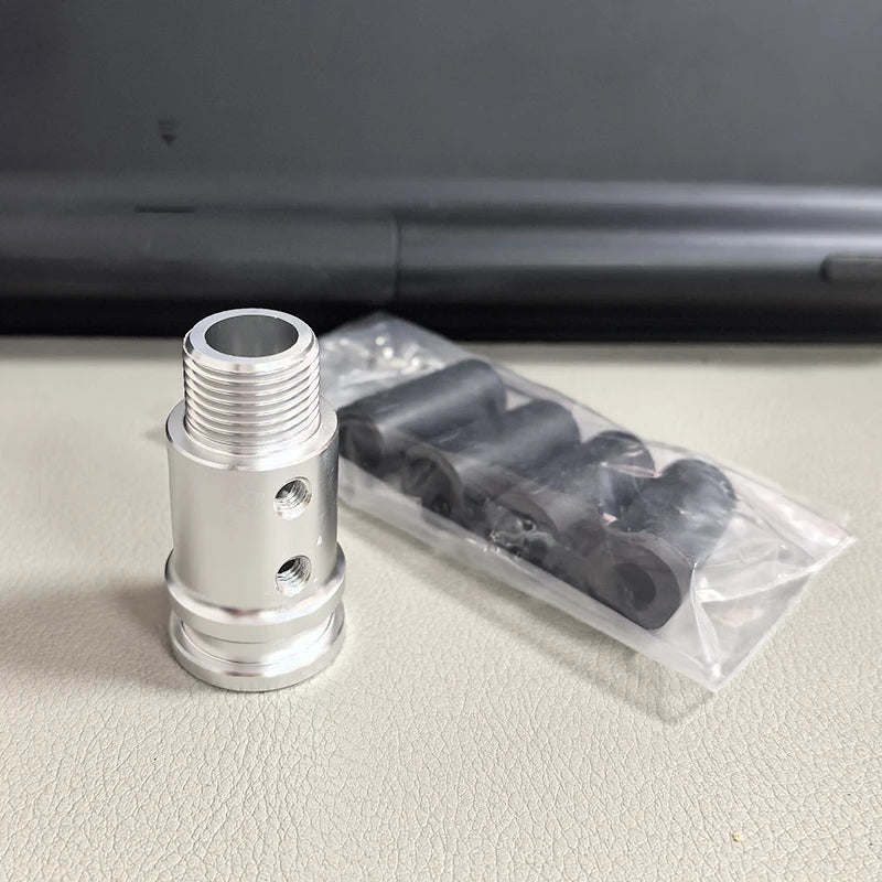 Aluminum M18X1.5 Shift Knob Adapter Car Gear Stick Shifter Replacement Kits Shift Stick Connector for Most Vehicle Truck