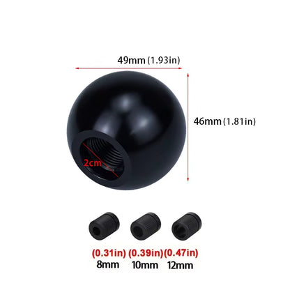 Universal Auto Shift Knob Aluminum Ball Gear Shift Knob with Screw Nut Manual Transmission Vehicles Interior Replacement Parts