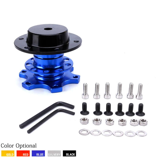 Universal 6 Hole Racing Steering Wheel Quick Release Hub Volante Quick Release Hub Adapter Removable Snap off Boss Kit