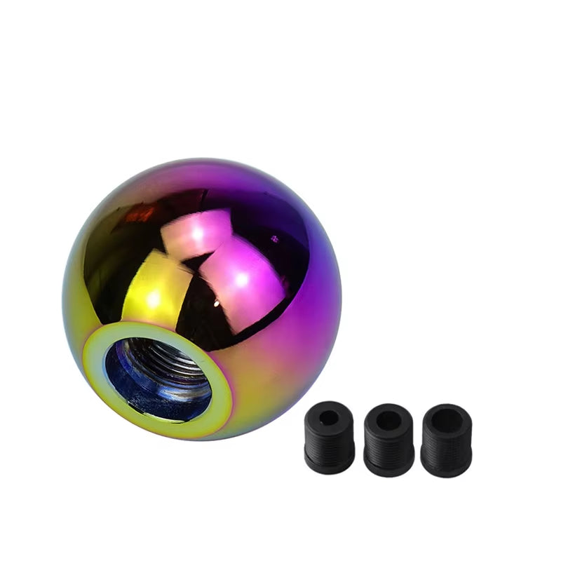 Universal Auto Shift Knob Aluminum Ball Gear Shift Knob with Screw Nut Manual Transmission Vehicles Interior Replacement Parts