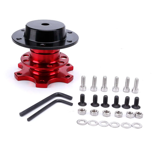 Universal 6 Hole Racing Steering Wheel Quick Release Hub Volante Quick Release Hub Adapter Removable Snap off Boss Kit
