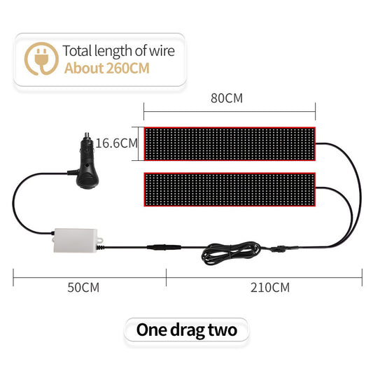 Kurai Mode™ Rear Window LED Flex Strip – RGB Animation Display