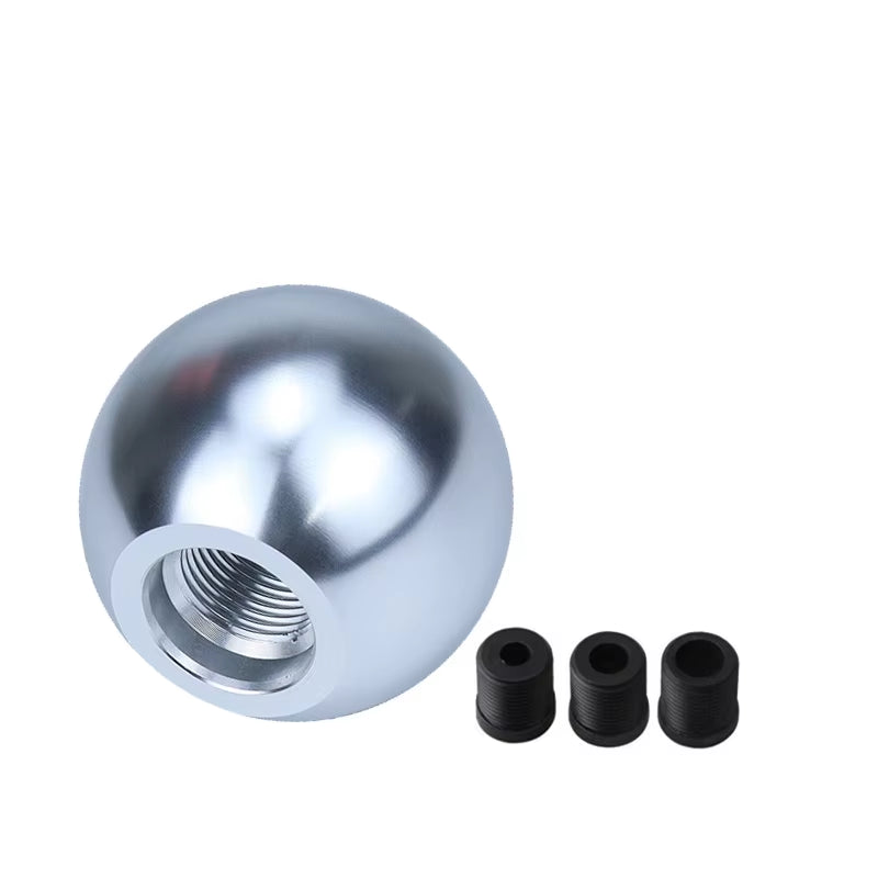 Universal Auto Shift Knob Aluminum Ball Gear Shift Knob with Screw Nut Manual Transmission Vehicles Interior Replacement Parts